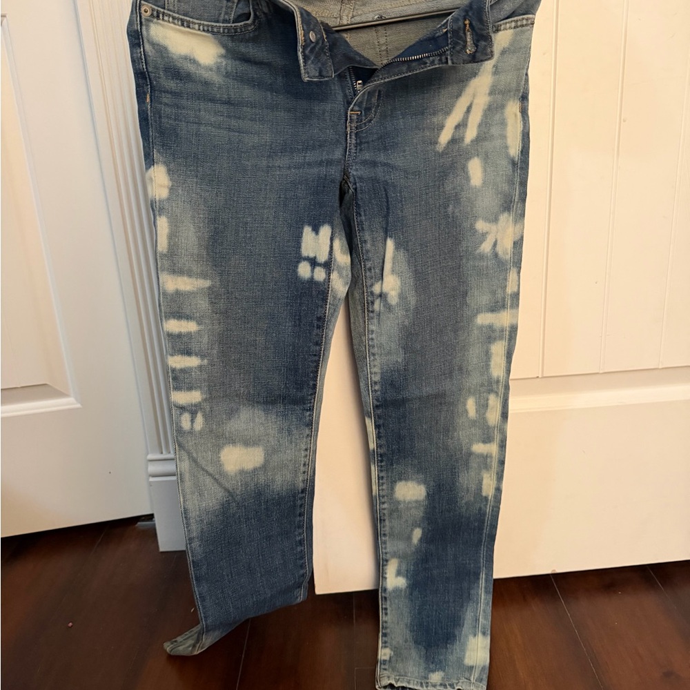 Polo Ralph Lauren Blue Tie-Dye Straight Leg Jeans